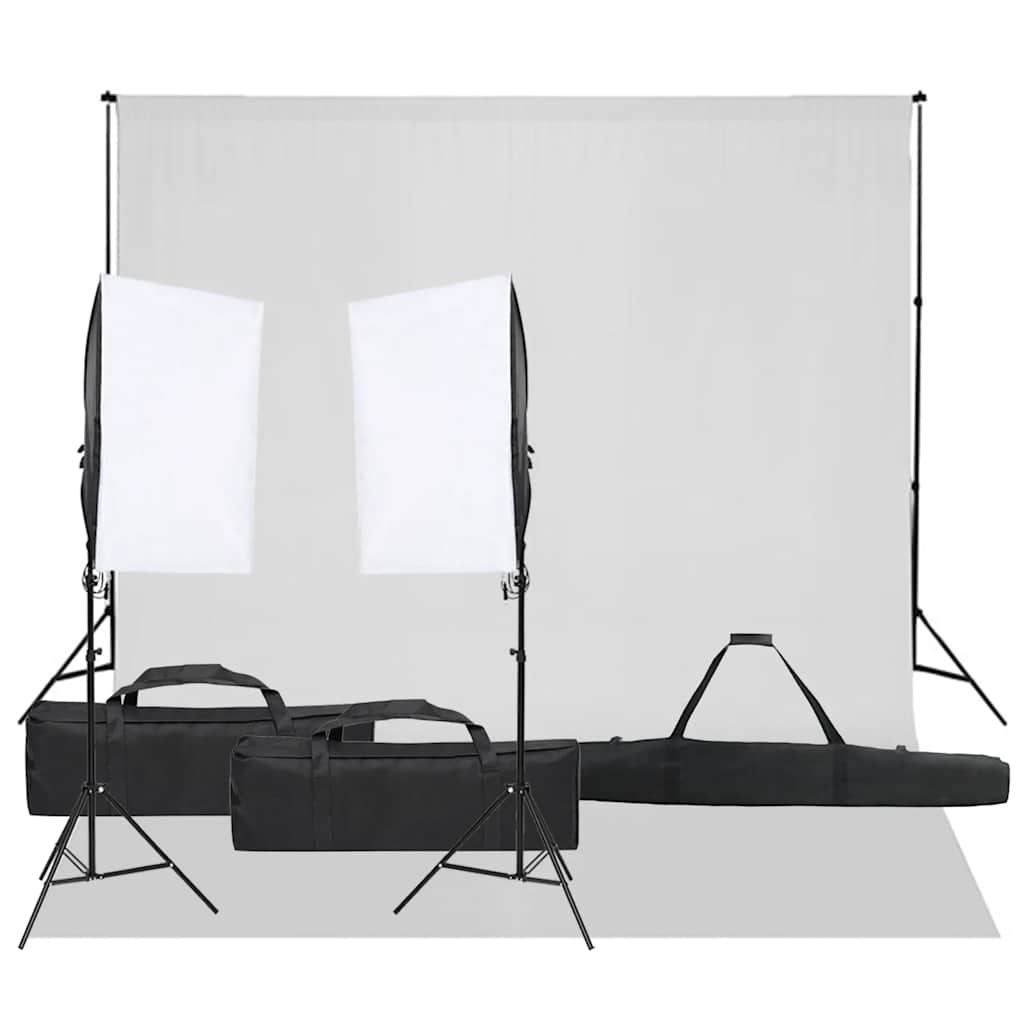 Vidaxl Photo Studio Set con set di illuminazione e sfondo