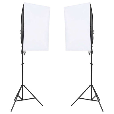 Vidaxl Photo Studio Conjunto de iluminación y fondo