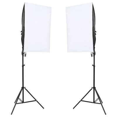 Vidaxl Photo Studio Conjunto de iluminación y fondo
