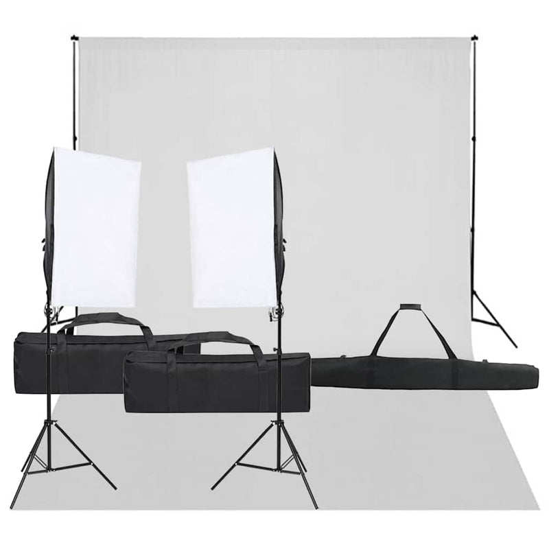 Vidaxl Photo Studio Set con set di illuminazione e sfondo