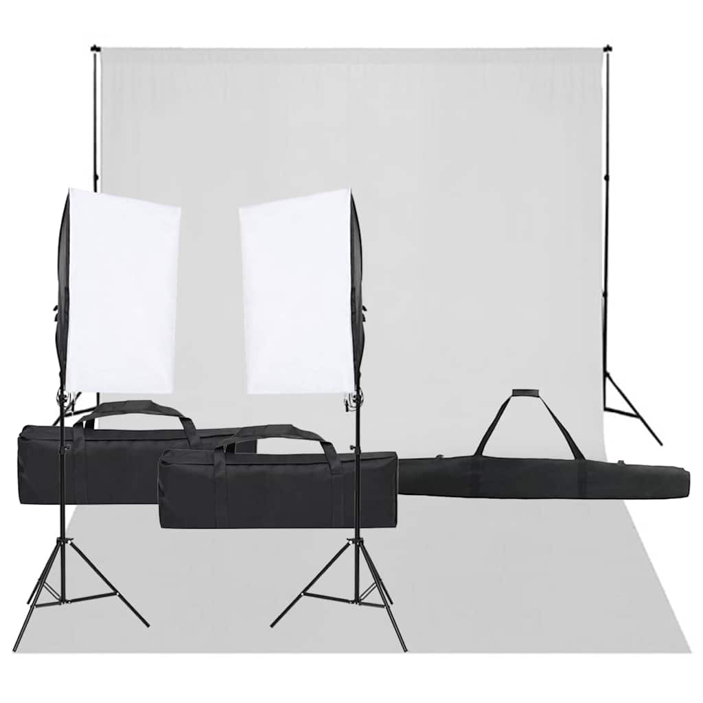 Vidaxl Photo Studio Set con set di illuminazione e sfondo