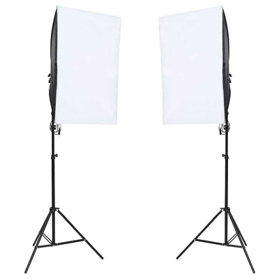 Vidaxl Photo Studio Conjunto de iluminación y fondo