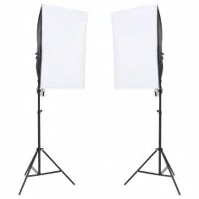 Vidaxl Photo Studio Conjunto de iluminación y fondo
