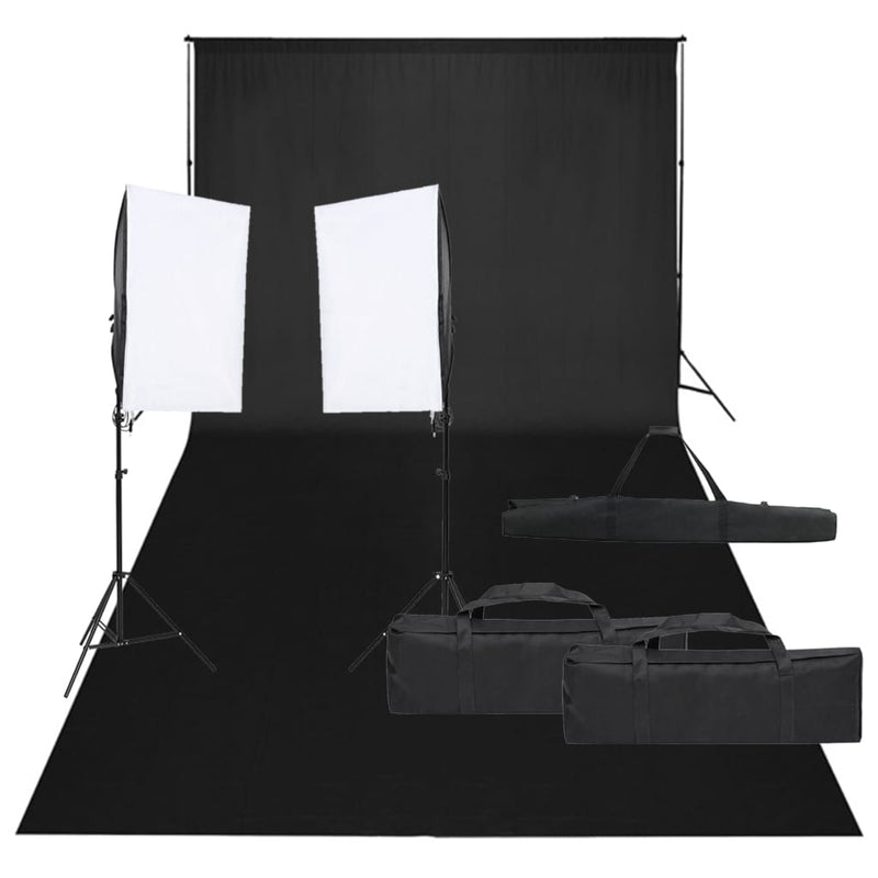 Vidaxl Photo Studio Set con set di illuminazione e sfondo