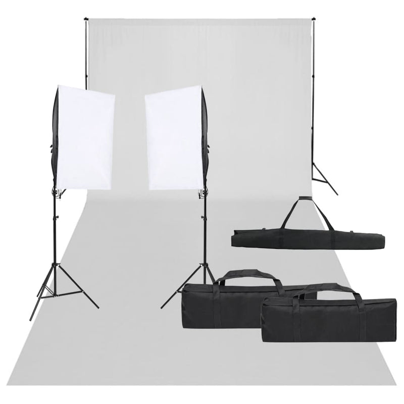 Vidaxl Photo Studio Set con set di illuminazione e sfondo