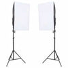 Vidaxl Photo Studio Conjunto de iluminación, fondo y reflector