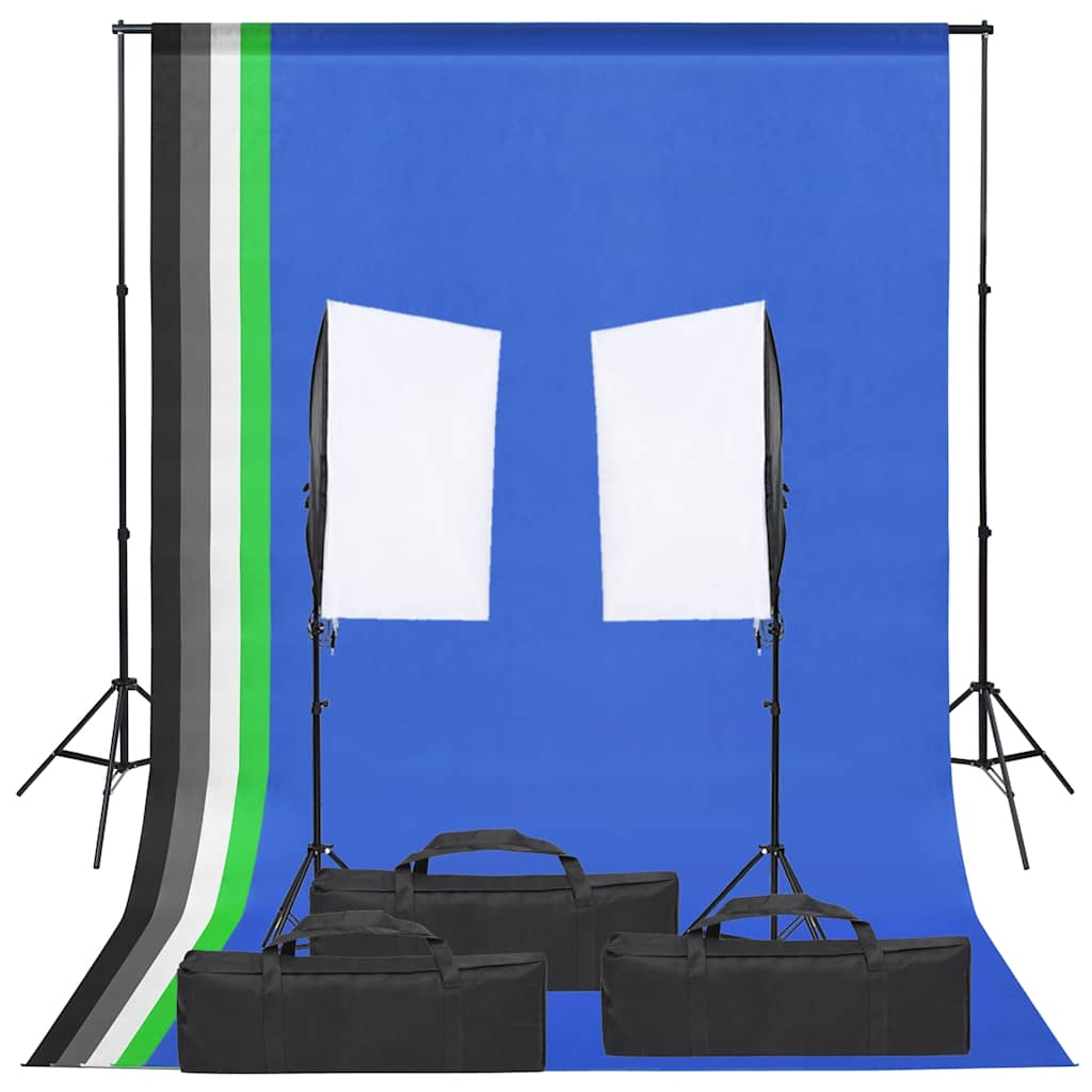 Vidaxl Photo Studio Set con set di illuminazione e sfondo