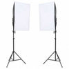 Vidaxl Photo Studio Conjunto de iluminación y fondo