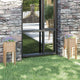 Vidaxl Fioter 2 PCS 31x31x70 cm Pinna solida