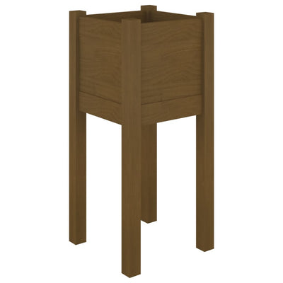 Casella di pianificazione Vidaxl 31x31x70 cm Miele di pino solido