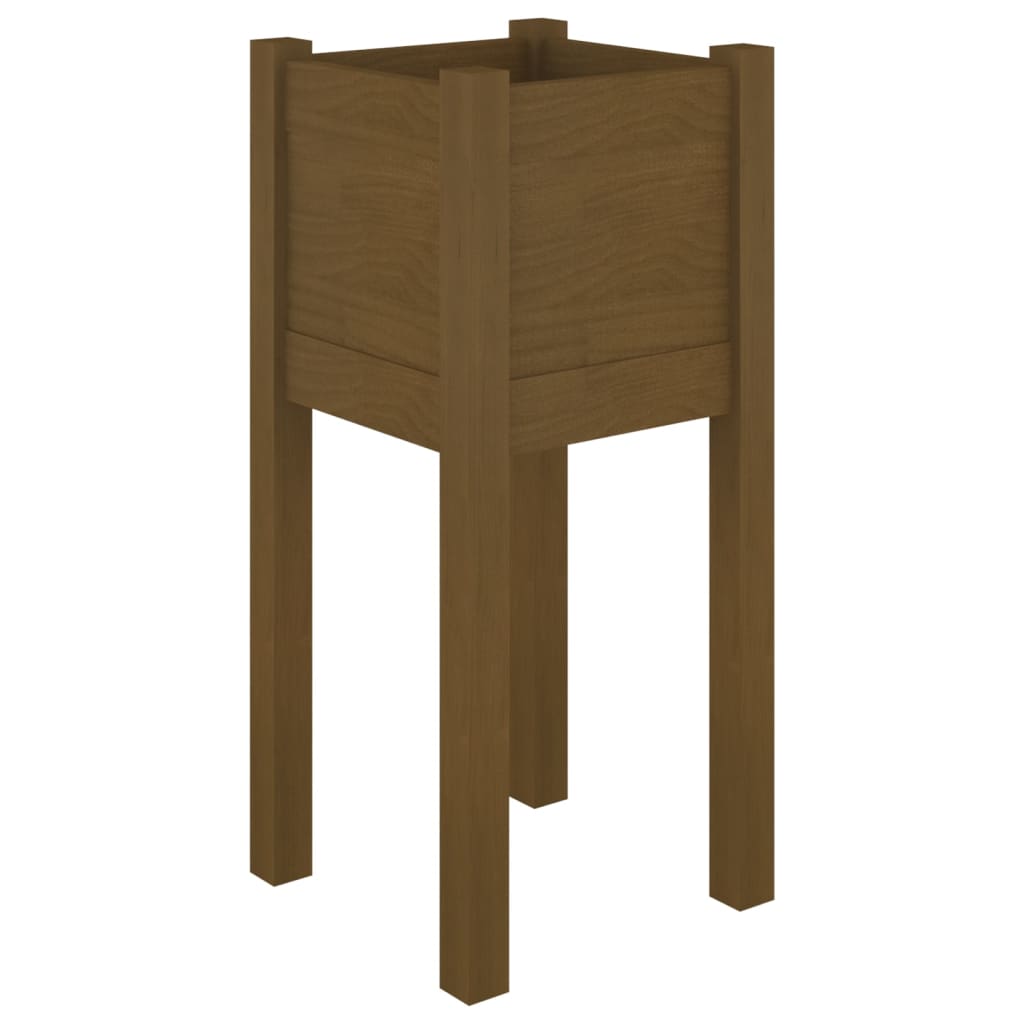 Casella di pianificazione Vidaxl 31x31x70 cm Miele di pino solido