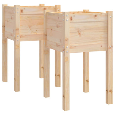Vidaxl fioriere 2 ST 40x40x70 cm pino solido