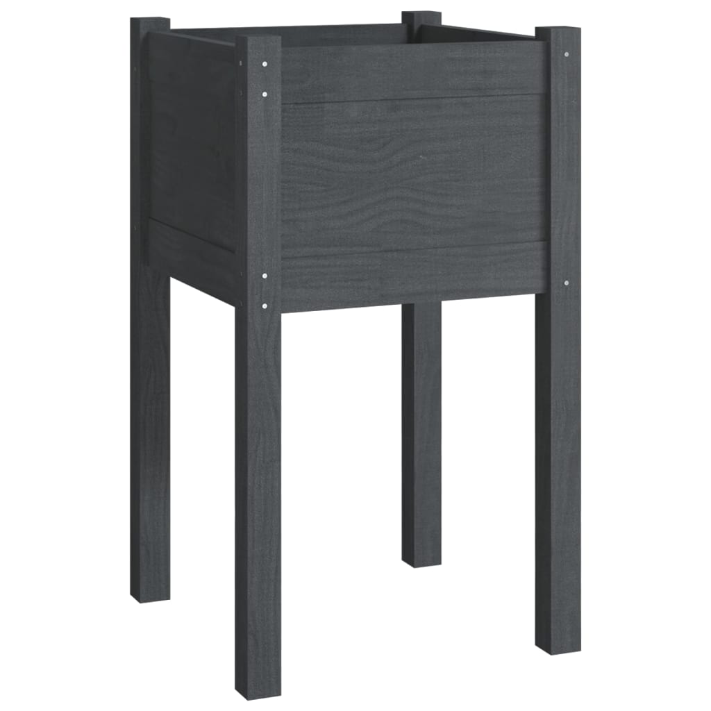 Vidaxl Planning Box 40x40x70 cm Solid Pine Gray