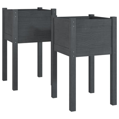 Vidaxl fioriere 2 ST 40x40x70 cm Pinna solido