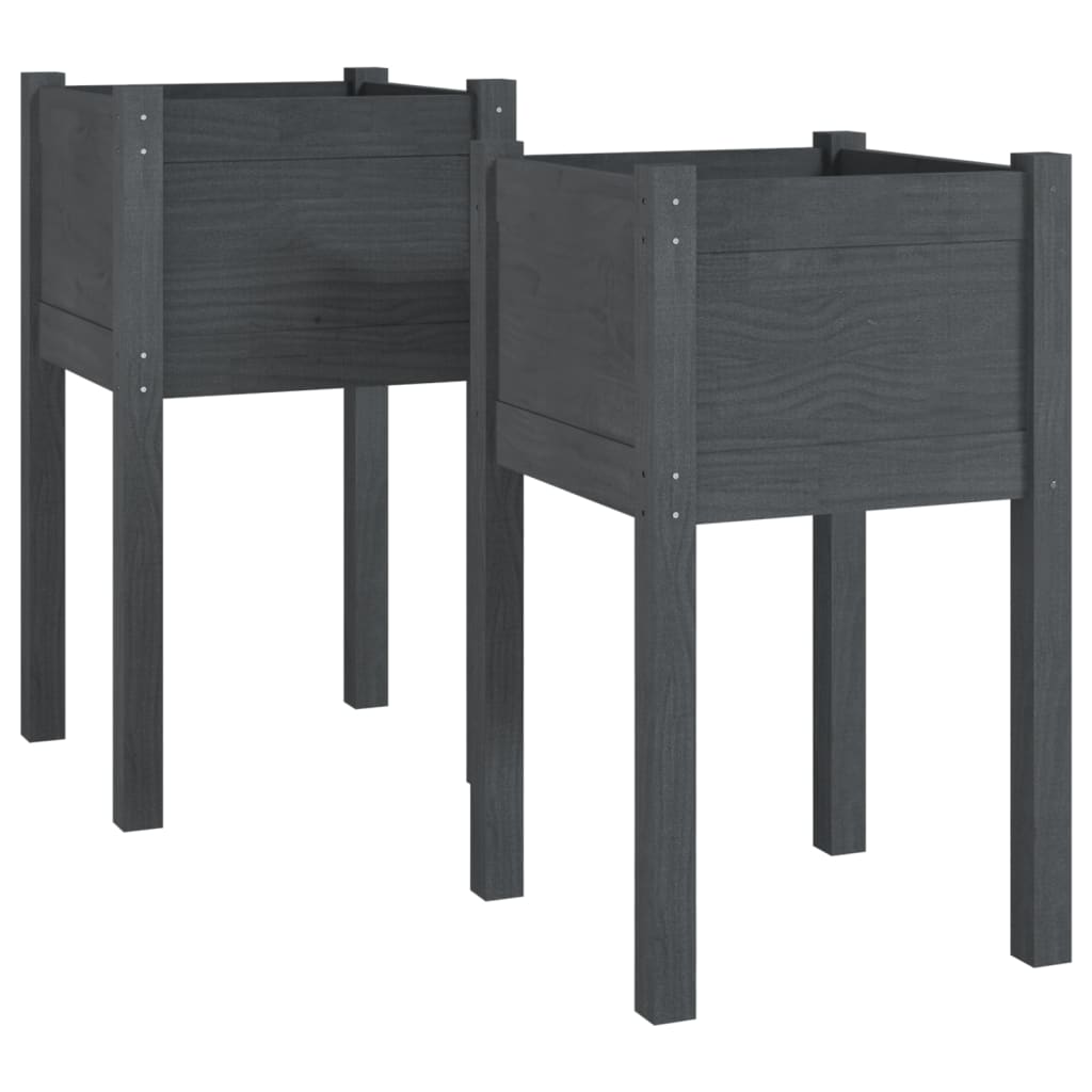 Vidaxl fioriere 2 ST 40x40x70 cm Pinna solido