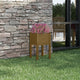 Vidaxl Planning Box 40x40x70 cm de pino sólido marrón