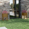 Vidaxl fioriere 2 St 40x40x70 cm Miele di pino solido marrone