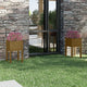 Plantadores Vidaxl 2 ST 40x40x70 cm de pino sólido marrón marrón