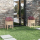 Plantadores Vidaxl 2 ST 50X50X70 CM SOLID PINE