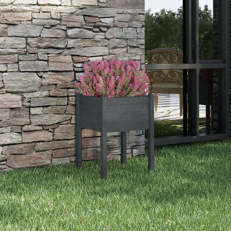 Casella di pianificazione Vidaxl 50x50x70 cm Pine grigio