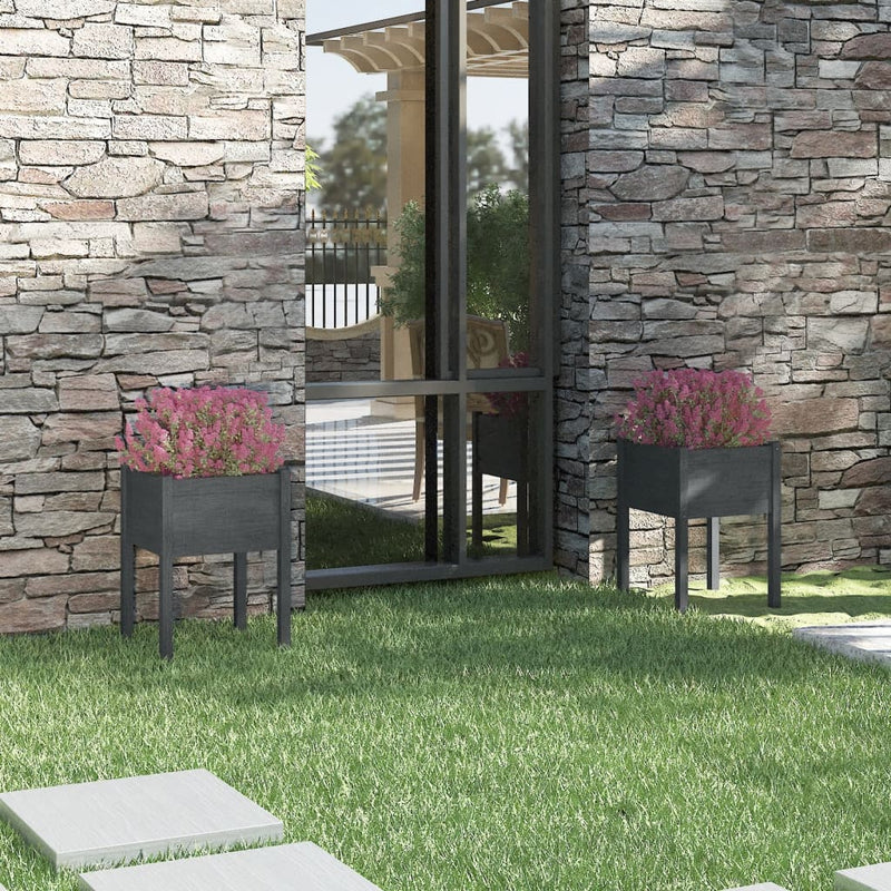 Vidaxl fioriere 2 ST 50x50x70 cm Pinna solido