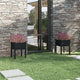 Plantadores Vidaxl 2 ST 50X50X70 CM SOLID PINE NEGRO
