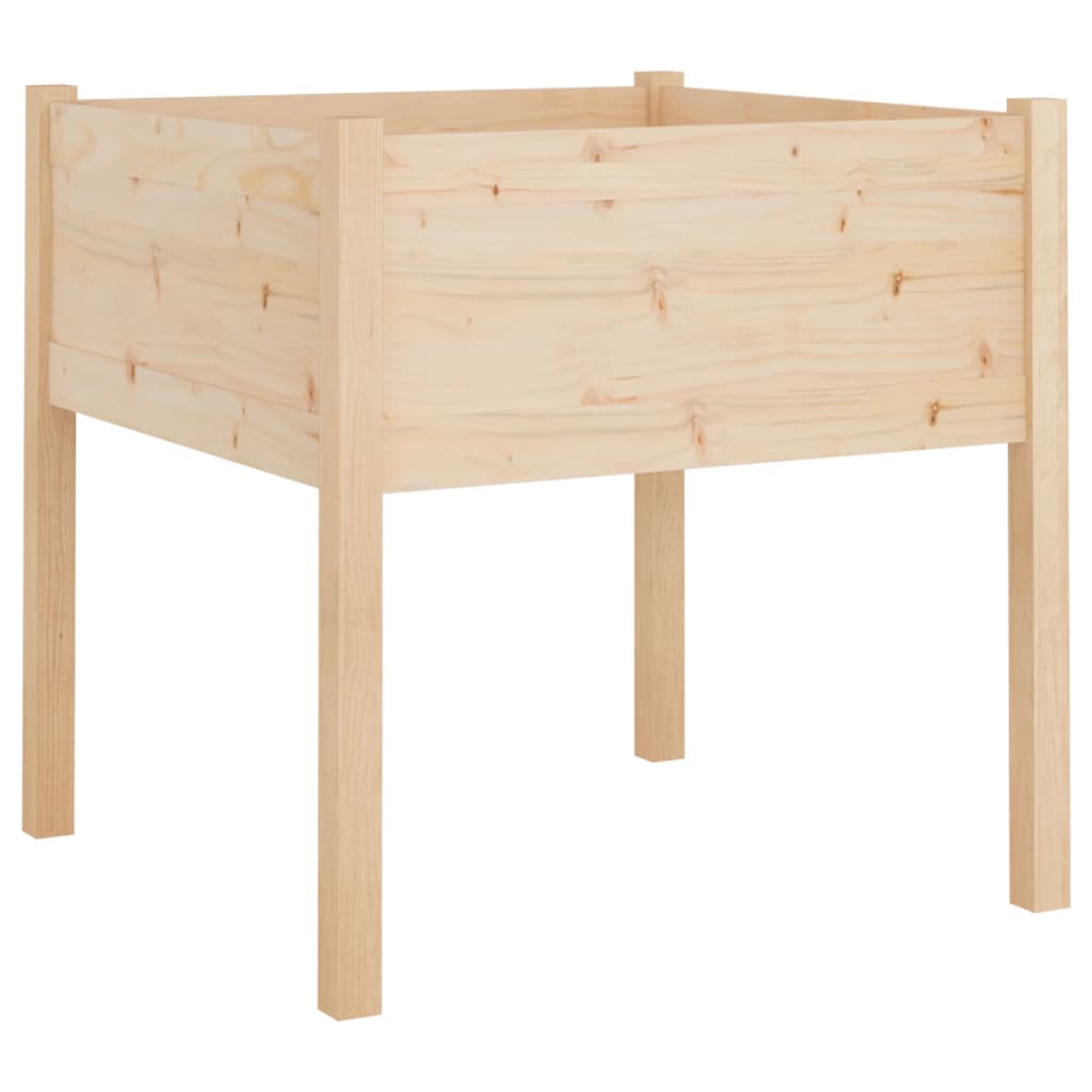 Vidaxl Planning Box 70x70x70 cm de pino sólido