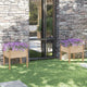 Vidaxl fioriere 2 ST 70x70x70 cm Pinna solida