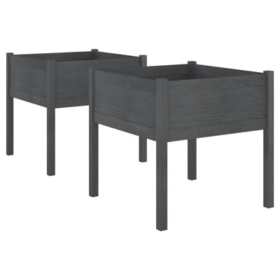 Vidaxl fioriere 2 ST 70x70x70 cm Pinna solido