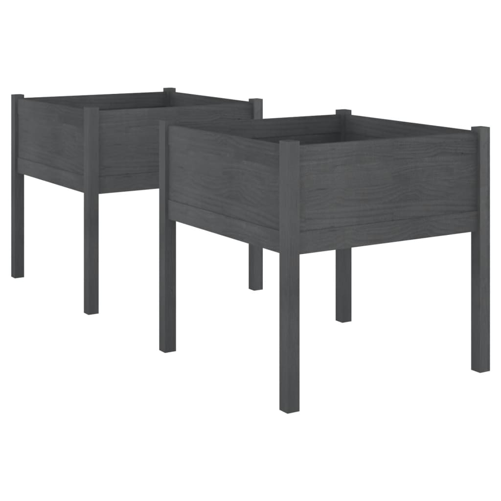 Vidaxl fioriere 2 ST 70x70x70 cm Pinna solido