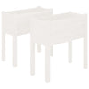 Vidaxl fioriere 2 ST 70x31x70 cm Pino solido bianco