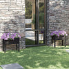 Plantadores Vidaxl 2 ST 70X31X70 CM SOLID PINE NEGRO