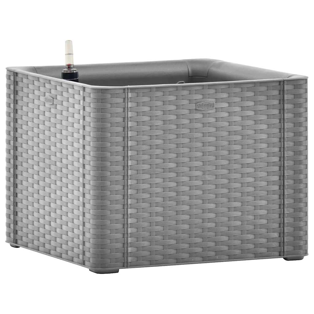 Vidaxl fioriera in alto con sistema auto -impiegato 43x43x33 cm grigio