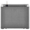 Vidaxl fioriera in alto con sistema auto -impiegato 43x43x33 cm grigio