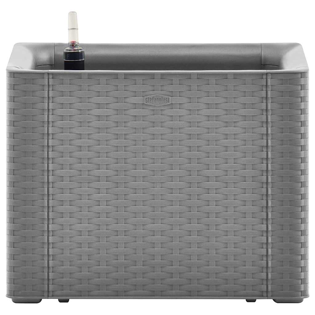 Vidaxl fioriera in alto con sistema auto -impiegato 43x43x33 cm grigio