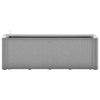 Vidaxl fioriera sollevata con sistema di irrigazione 100x43x33 cm grigio