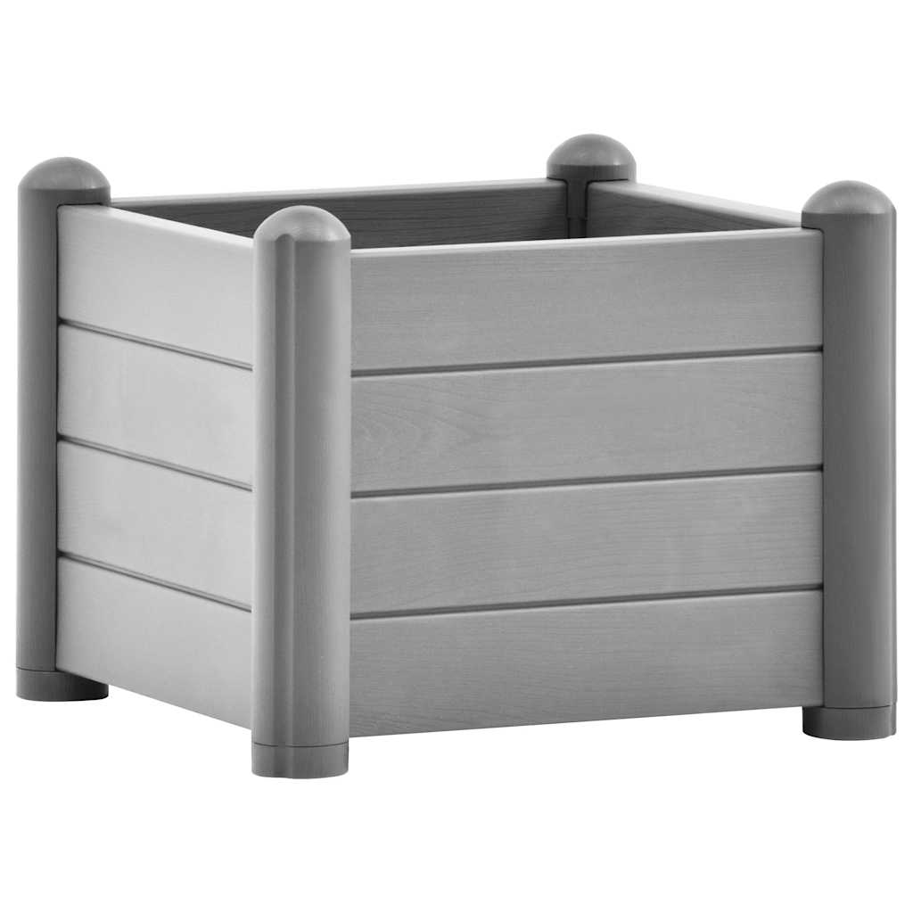 Vidaxl fioriera inserto 43x43x35 cm PP Stone grigio