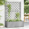 Vidaxl fioriera con latwerk 100x43x142 cm pp pietra grigio