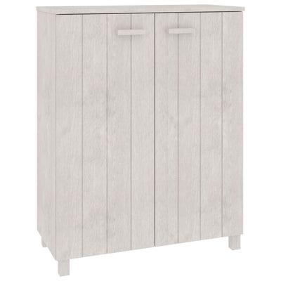 Vidaxl Cabinet da scarpe Hamar 85x40x108 cm Pinino solido