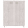 Vidaxl schoenenkast hamar 85x40x108 cm massief grenenhout wit