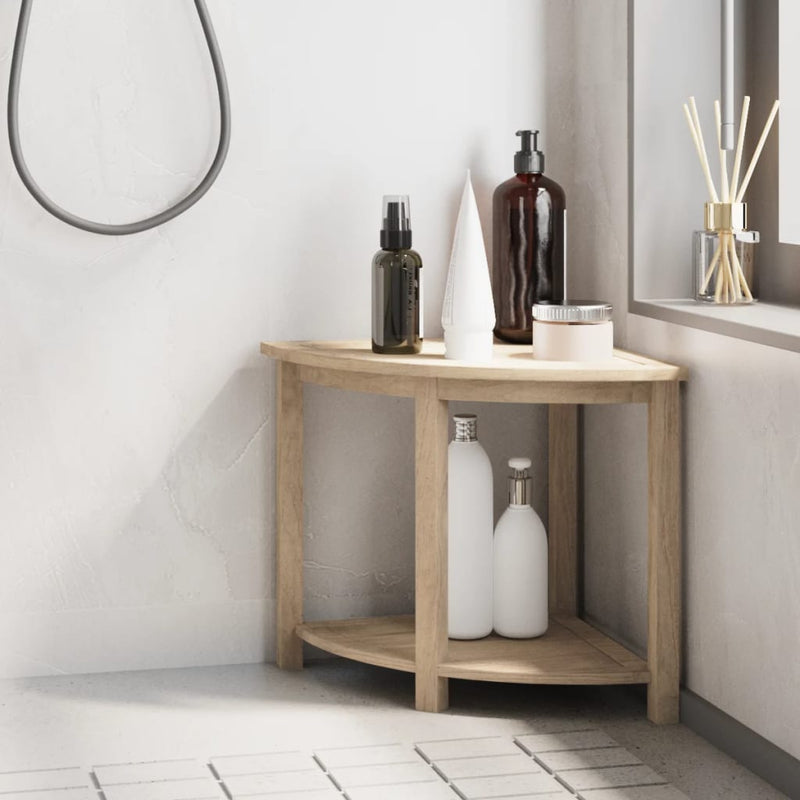 Vidaxl Tabella bagno 45x45x45 cm Teak solido