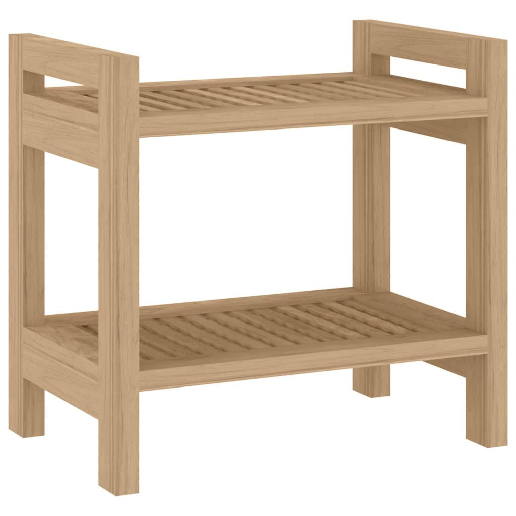 Vidaxl Tabella bagno 45x30x45 cm Teak solido