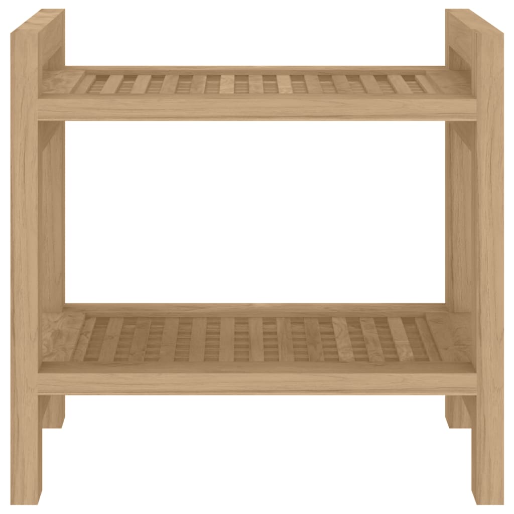 Vidaxl Tabella bagno 45x30x45 cm Teak solido