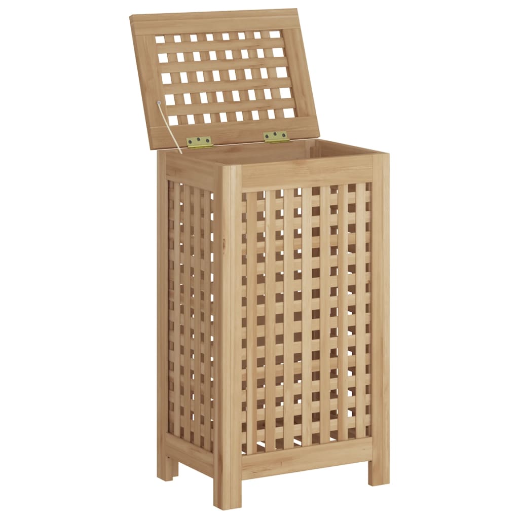 Vidaxl Laundry Basket 35x25x60 cm Teak solido