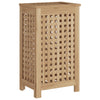 Vidaxl Laundry Basket 35x25x60 cm Teak solido
