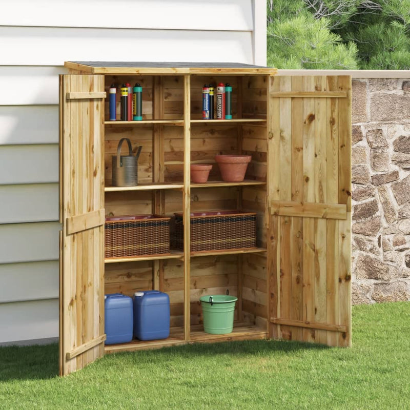 Vidaxl Garden capannone 123x45x171 cm pino solido impregnato