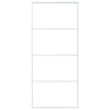Puerta corredera de Vidaxl 90x205 cm de vidrio ESG mate y aluminio blanco