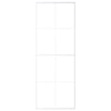 Puerta corredera de Vidaxl 76x205 cm de vidrio ESG y aluminio blanco