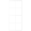 Porta scorrevole Vidaxl 90x205 cm in vetro ESG e bianco in alluminio