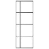 Porta scorrevole Vidaxl 76x205 cm ESG in vetro e nero in alluminio